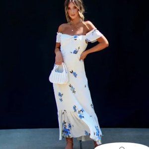 Off The Shoulder Floral Dress